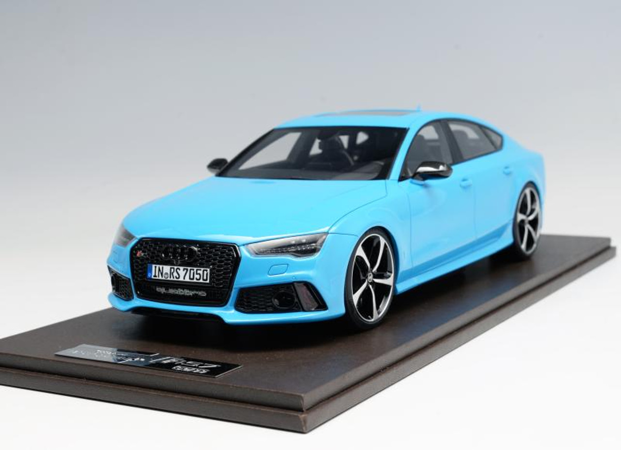 1/18 Motorhelix Audi RS7 (Baby Blue) Resin Car Model Limited 99