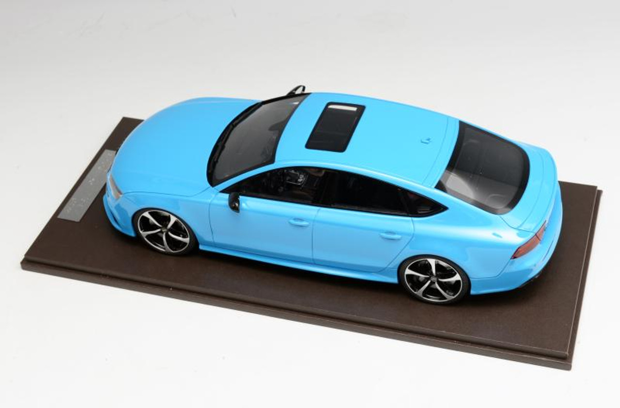 1/18 Motorhelix Audi RS7 (Baby Blue) Resin Car Model Limited 99