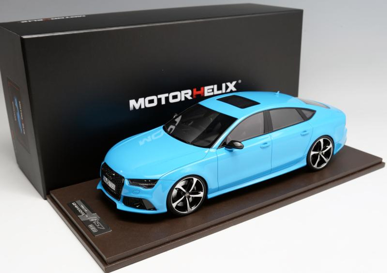 1/18 Motorhelix Audi RS7 (Baby Blue) Resin Car Model Limited 99