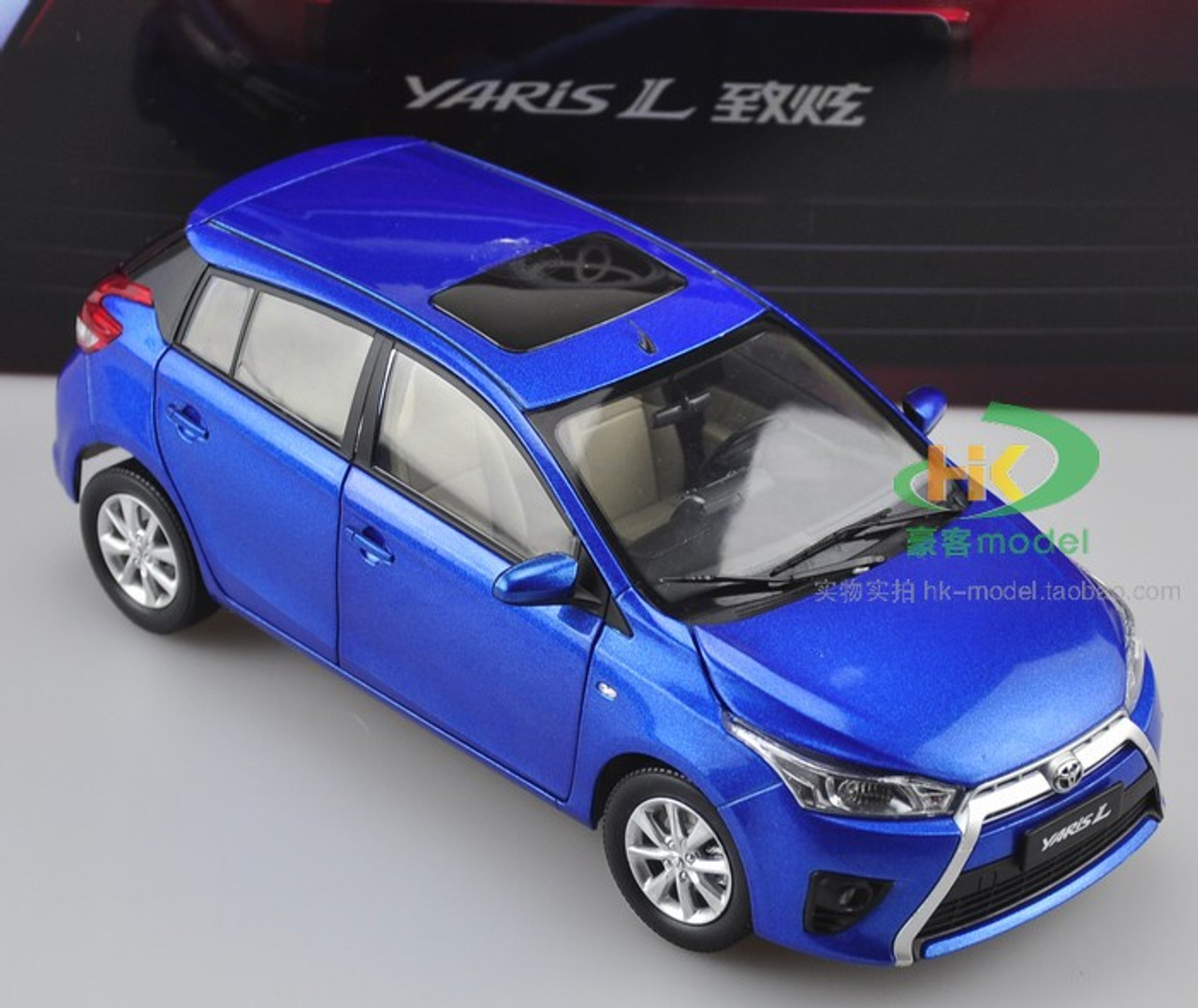 1/18 Dealer Edition Toyota Yaris L / Vios (Blue) Diecast Car Model