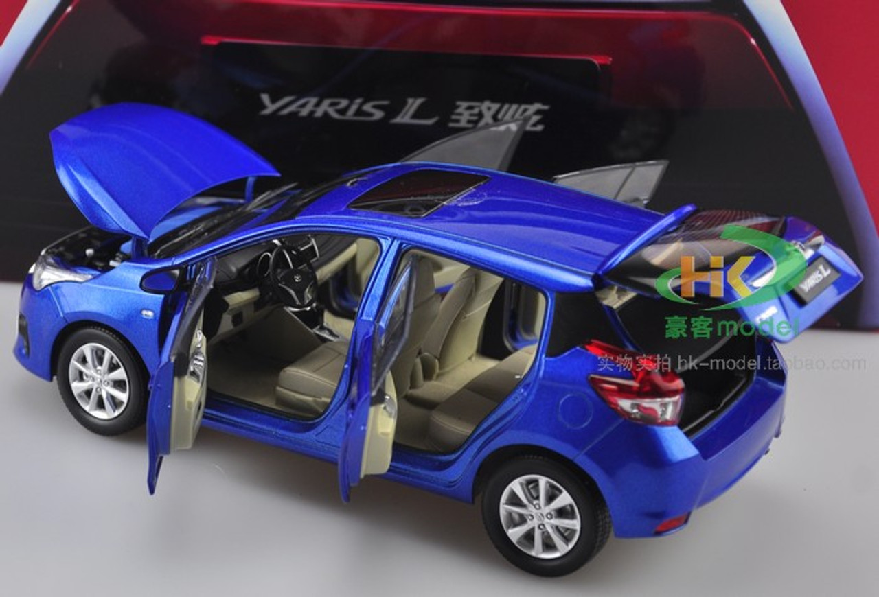 1/18 Dealer Edition Toyota Yaris L / Vios (Blue) Diecast Car Model