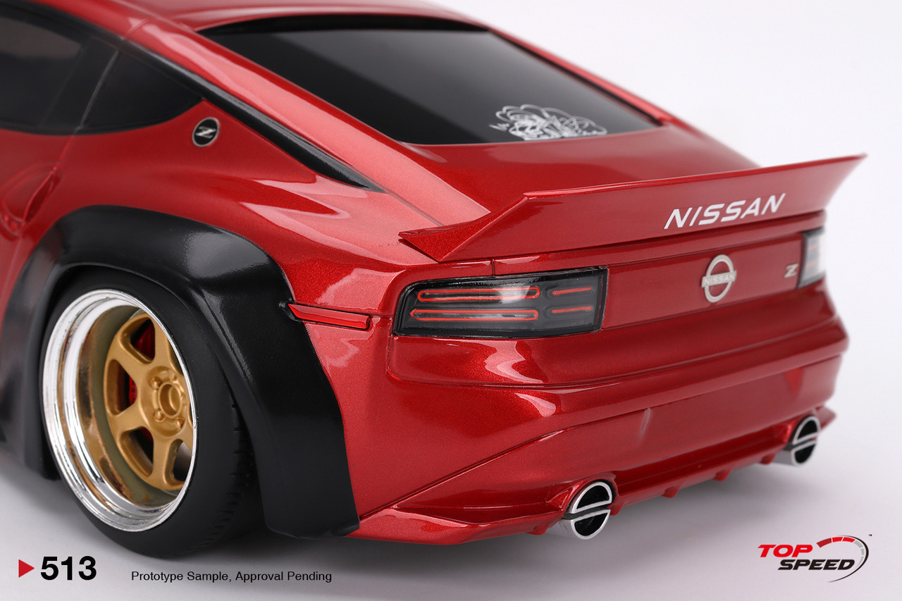 1/18 Top Speed Nissan Z (RZ34) Pandem Passion Red Car Model