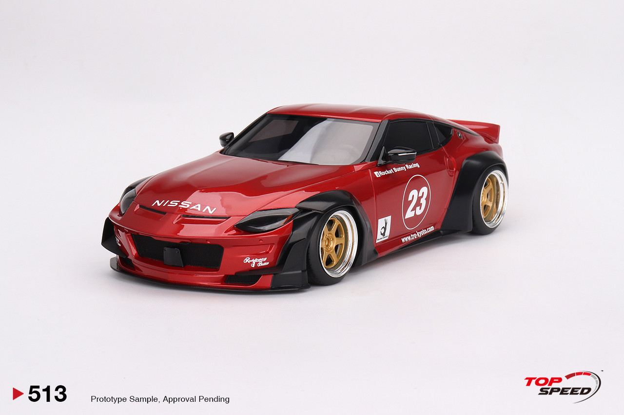 1/18 Top Speed Nissan Z (RZ34) Pandem Passion Red Car Model