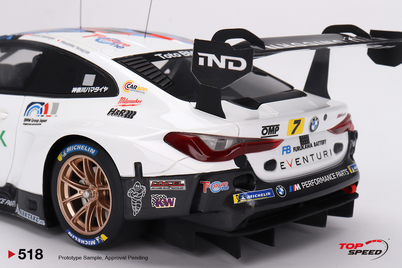 1/18 Top Speed BMW M4 GT3 #7 "Studie BMW M4" BMW M Team Studie x CRS 2023 SUPER GT SERIES Car Model