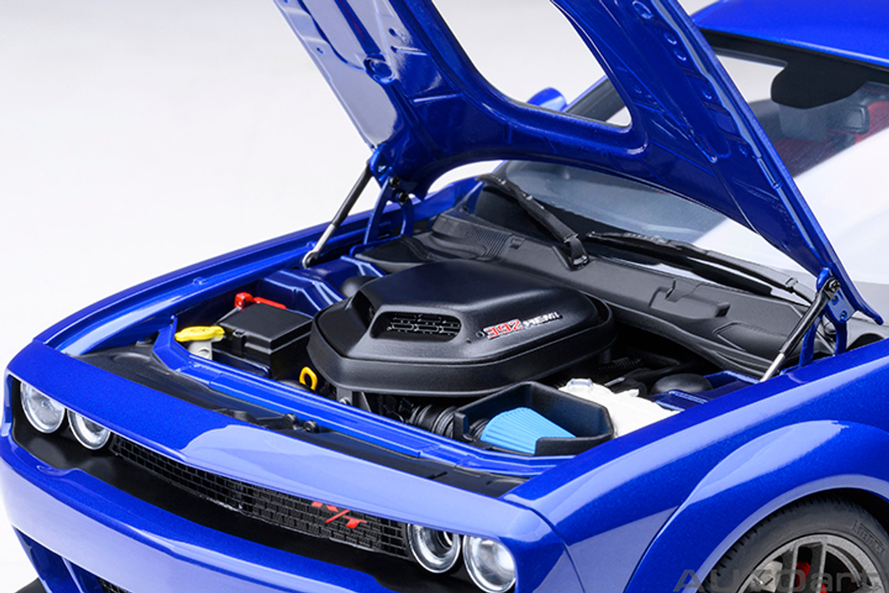 1/18 AUTOart 2022 Dodge Challenger R/T Scat Pack Widebody (Indigo Blue) Car Model