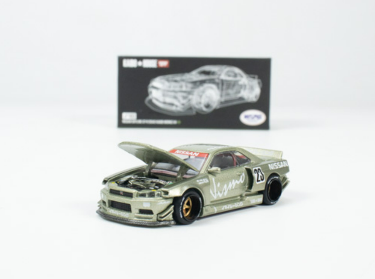 1/64 Kaido House & Mini GT Nissan Skyline GT-R (R34) Kaido Works V4 Diecast Car Model