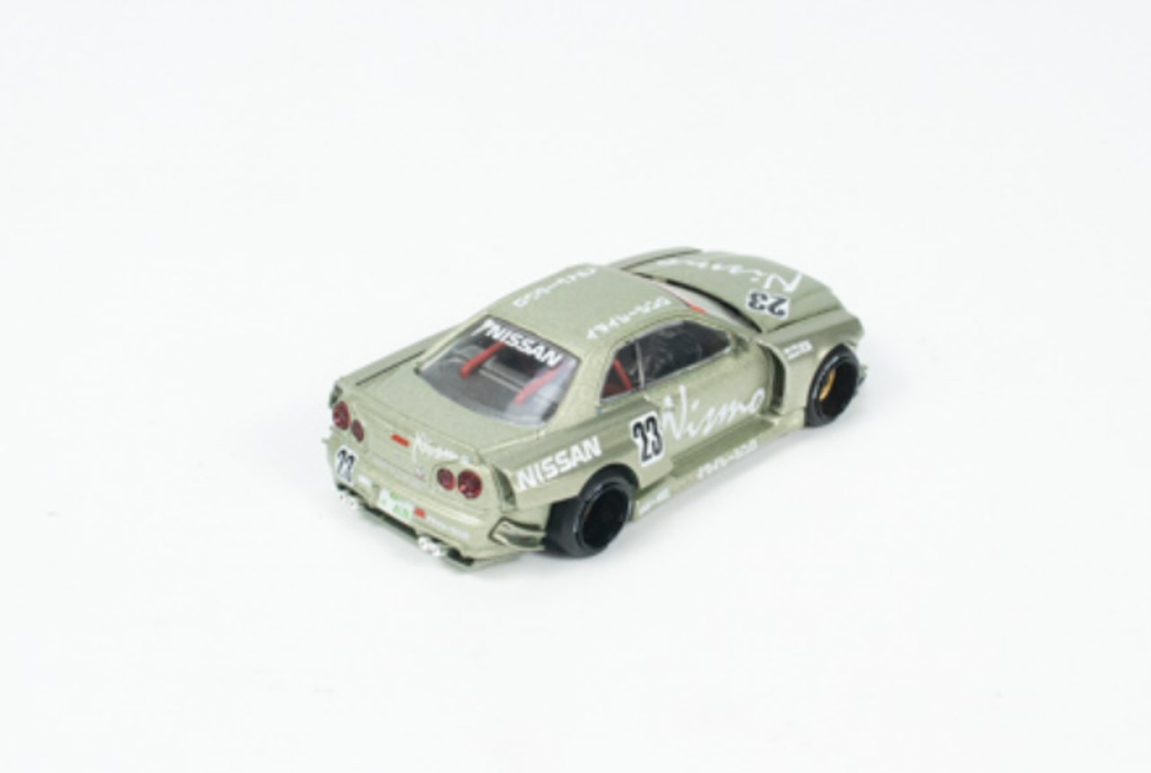 1/64 Kaido House & Mini GT Nissan Skyline GT-R (R34) Kaido Works V4 Diecast Car Model