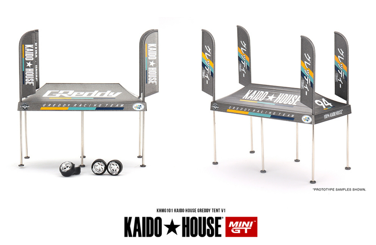 1/64 Kaido House & Mini GT Kaido House GREDDY Tent V1