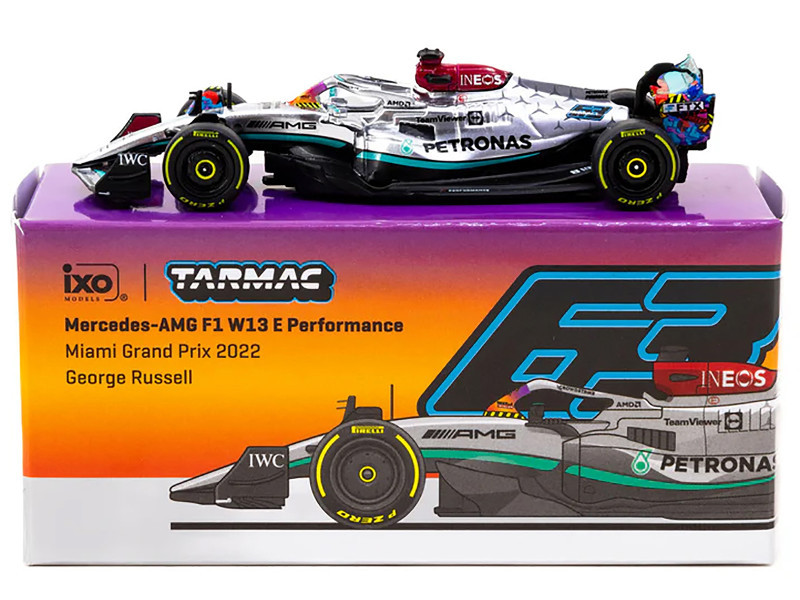 1/64 Tarmac Works 2022 Formula 1 Mercedes-AMG F1 W13 E Performance