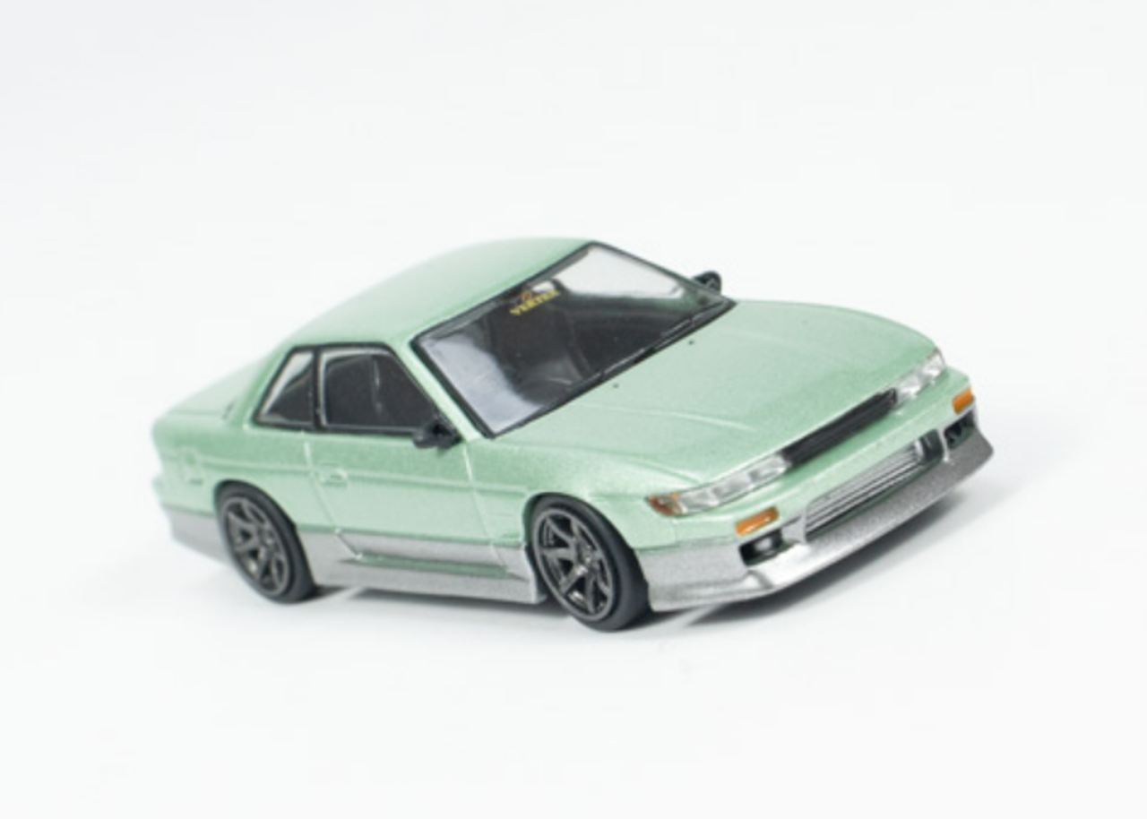 1/64 Tarmac Works VERTEX Nissan Silvia S13 (Green) Diecast Car Model