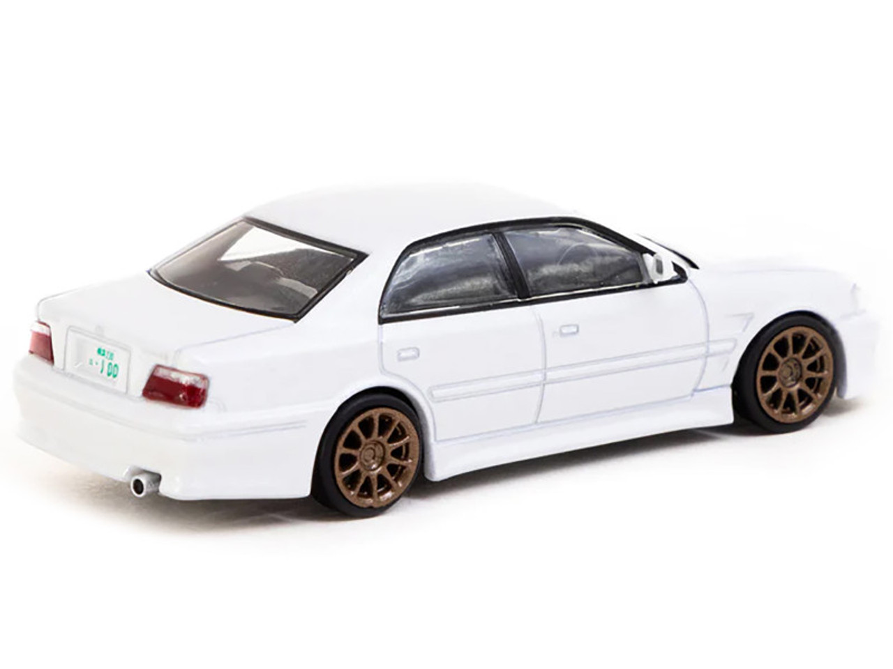 1/64 Tarmac Works VERTEX Toyota Chaser JZX100 (White Metallic) Diecast Car Model