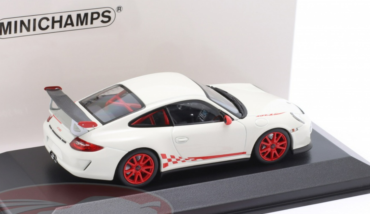 1/43 Minichamps 2009 Porsche 911 (997.II) GT3 RS 3.8 (White) Car Model