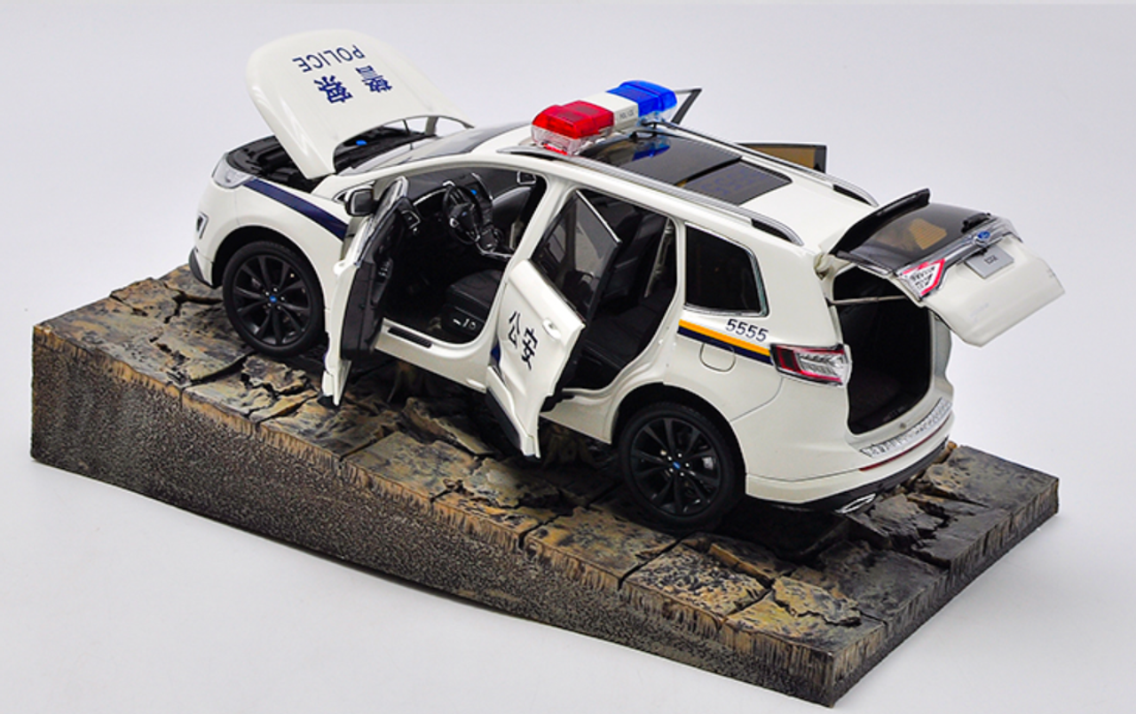 1/18 Dealer Edition Ford Edge Highway Patrol Sheriff Police Car Diecast Car Model