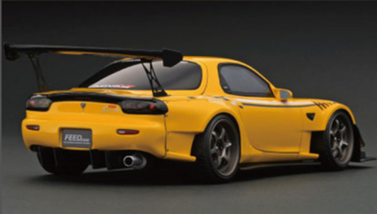 1/18 Ignition Model Mazda FEED Afflux GT3 (FD3S) Yellow (Limited 80 Pieces)