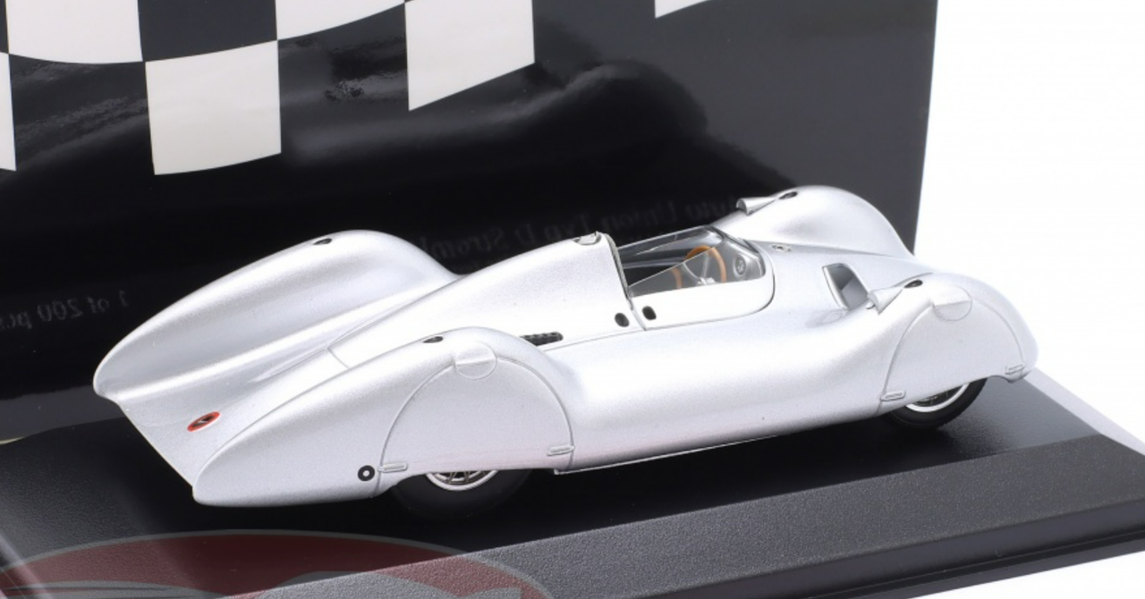 1/43 Minichamps June 1935 Auto Union Typ D Stromlinie Nürburgring Test Hermann Paul Müller Car Model