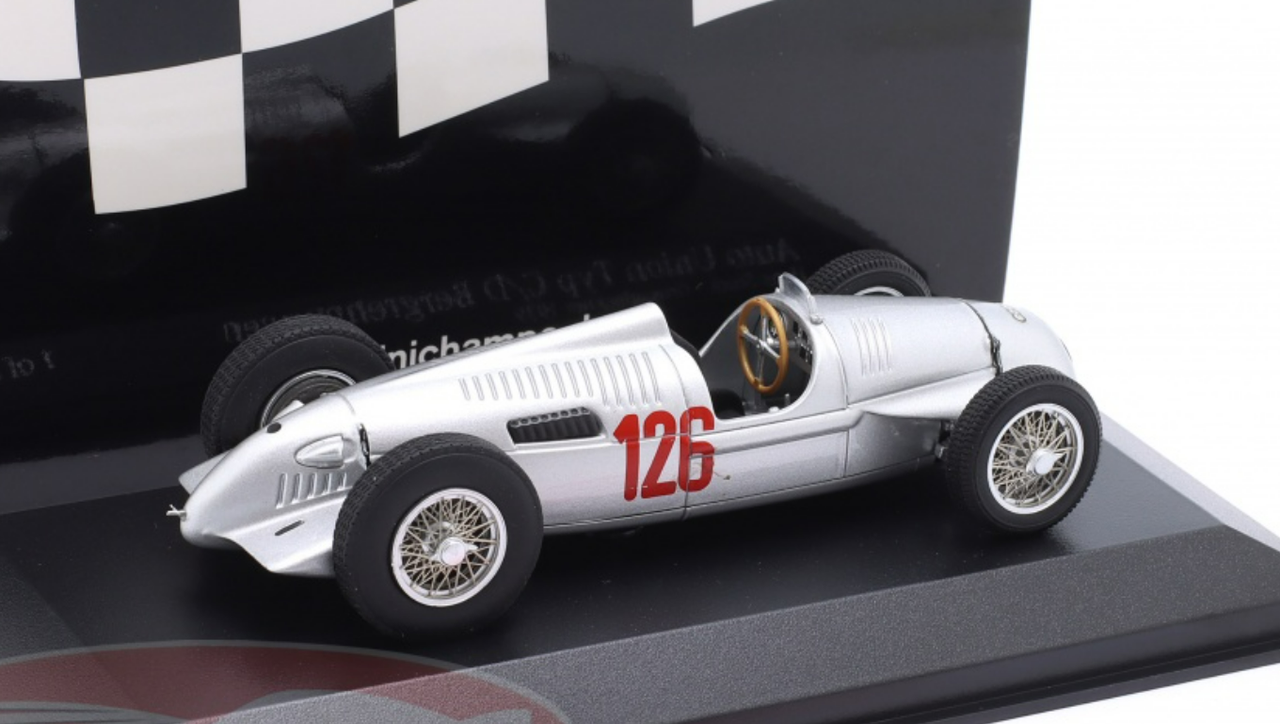 1/43 Minichamps 1939 Auto Union Typ C/D #126 Grossglockner GP Hans Stuck Car Model