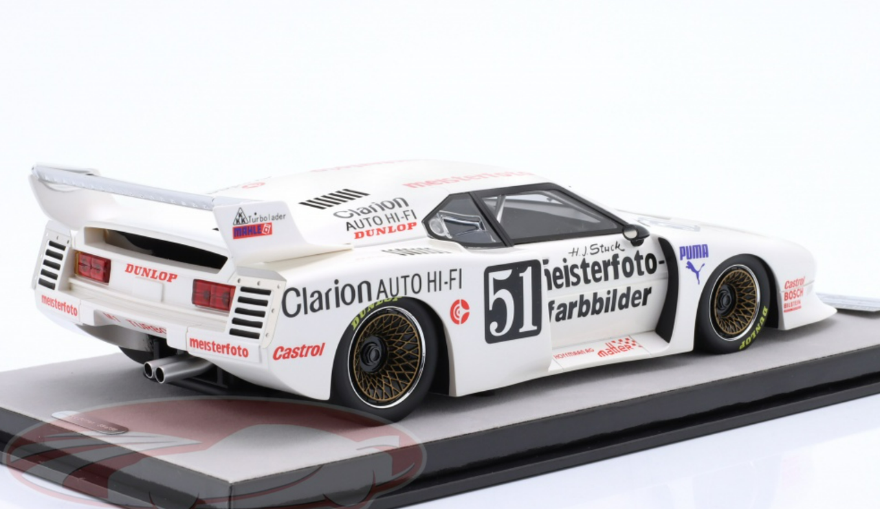 1/18 Tecnomodel 1981 BMW M1 Turbo #51 Winner DRM Salzburgring Lubrifilm Schnitzer BMW Team Hans-Joachim Stuck Car Model