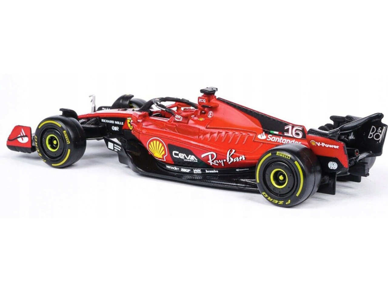 Ferrari SF-23 #16 Charles Leclerc "Formula One F1 World Championship" (2023) "Formula Racing" Series 1/43 Diecast Model Car by Bburago