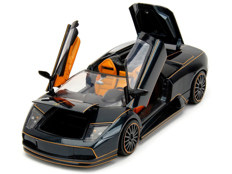 Lamborghini Murcielago Roadster Black Metallic with Orange