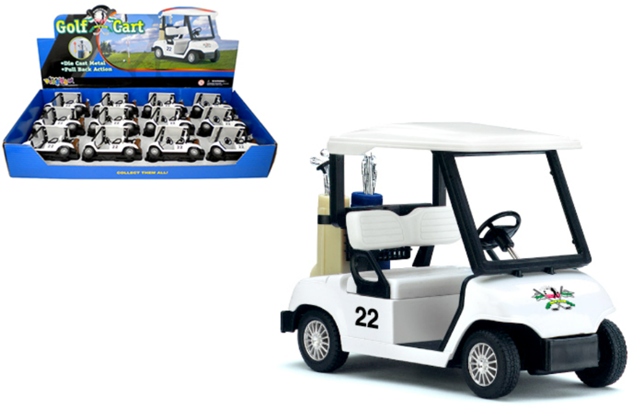 Kinsfun 4.3" Golf Cart (Solid White) #22 Model (new no retail box)