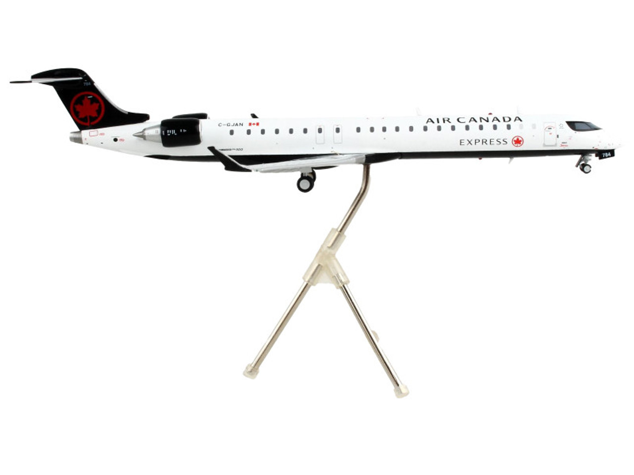 Bombardier CRJ-900 Commercial Aircraft "Air Canada Express" White with Black Tail "Gemini 200" Series 1/200 Diecast Model Airplane by GeminiJets