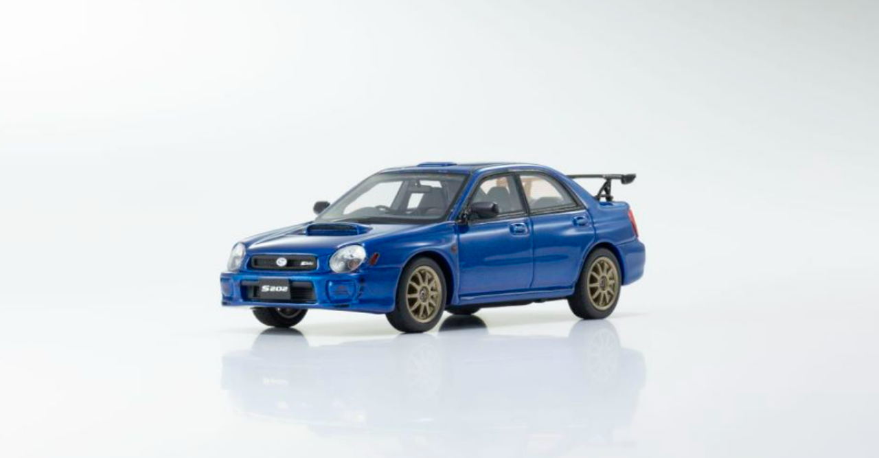 1/43 Kyosho SUBARU Impreza S202 (Blue ）Resin Car Model