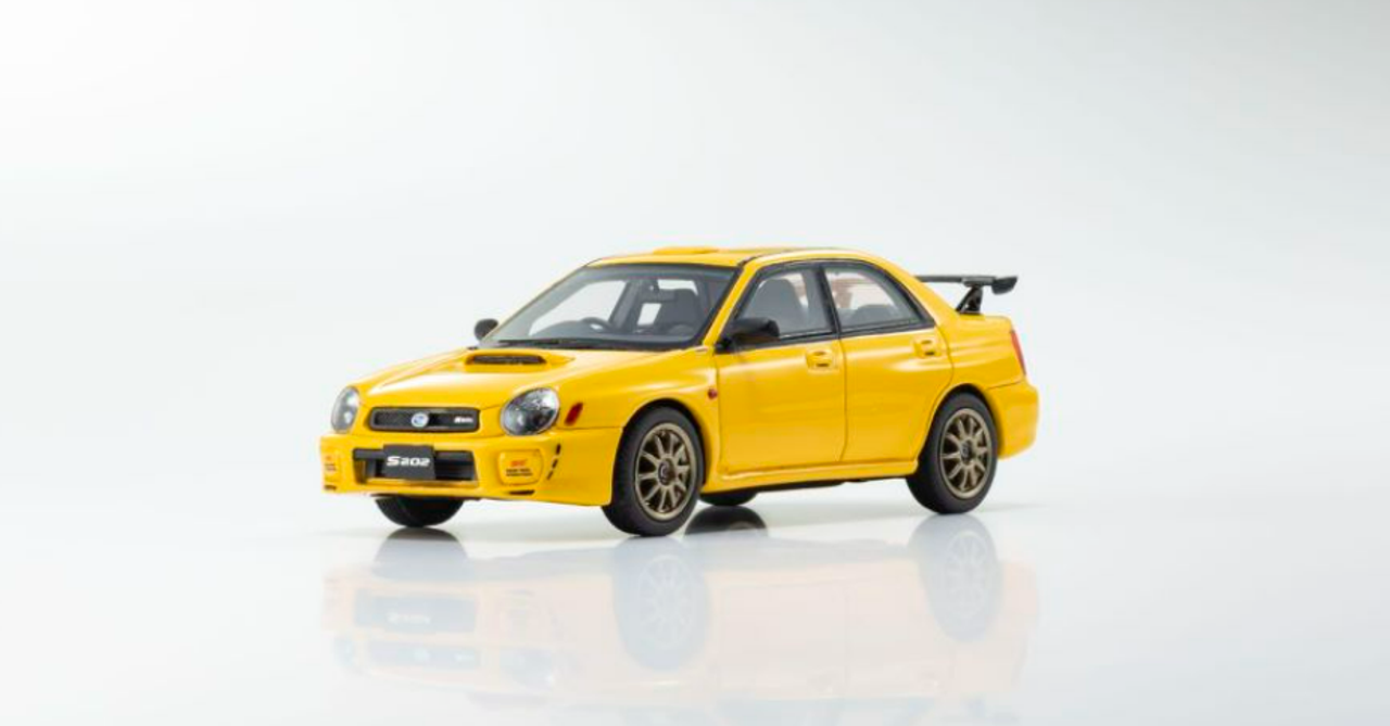1/43 Kyosho SUBARU Impreza S202 (Yellow ）Resin Car Model
