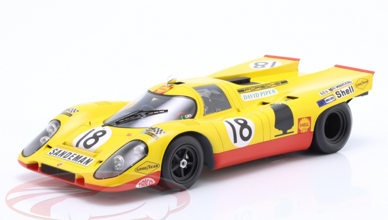 1/18 Spark 1970 Porsche 917K #18 24h LeMans Team A.A.W. Gijs van Lennep, David Piper Car Model