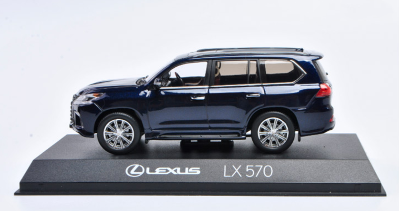 1/43 Dealer Edition Lexus LX LX570 LX 570 (Deep Blue Mica) Diecast Car Model