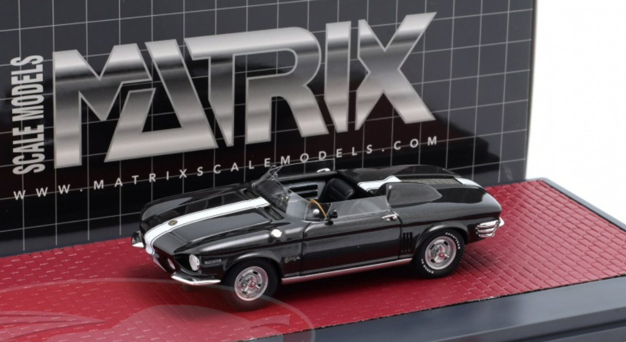 1/43 Matrix 1962 Chevrolet Corvair Super Spyder XP-785 Concept (Black Metallic) Car Model