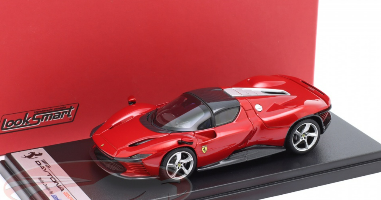 1/43 LookSmart 2022 Ferrari Daytona SP3 Closed Top (Magma Red) Car Model