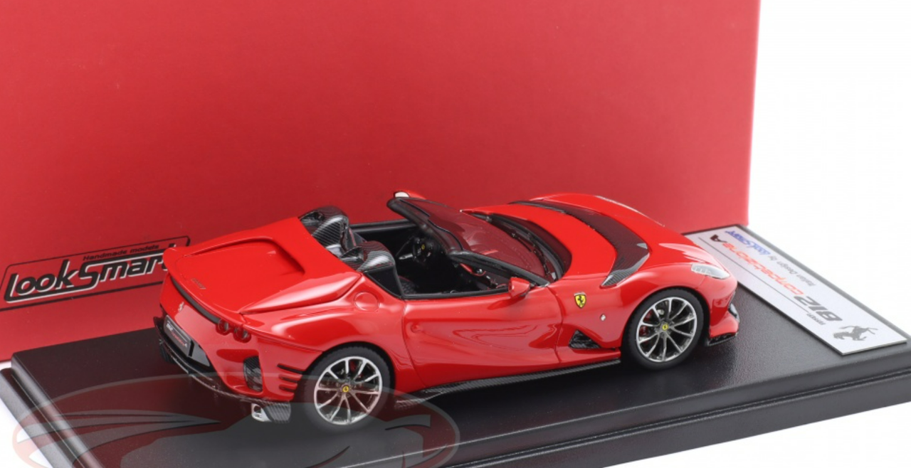 1/43 LookSmart 2022 Ferrari 812 Competizione A (Corsa Red) Car Model