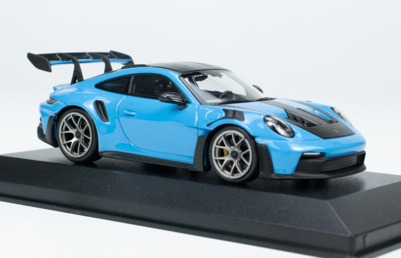 1/43 Minichamps 2023 Porsche 911 (992) GT3 RS (Blue with Dark Silver Wheels) Car Model