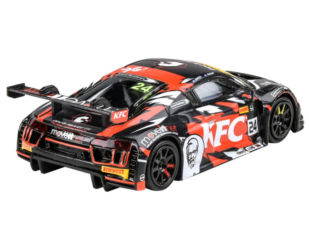 1/64 Paragon 2018 Audi R8 LMS Australian GT #24 Bates, Daniel Diecast Car Model