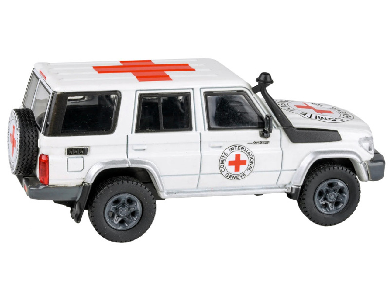 1/64 Paragon Toyota Land Cruiser 76 Red Cross Diecast Car Model