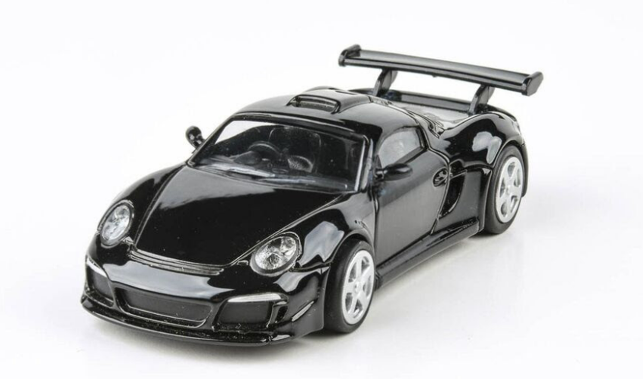 1/64 Paragon 2012 RUF CTR3 Clubsport Blossom (Black) Diecast Car Model