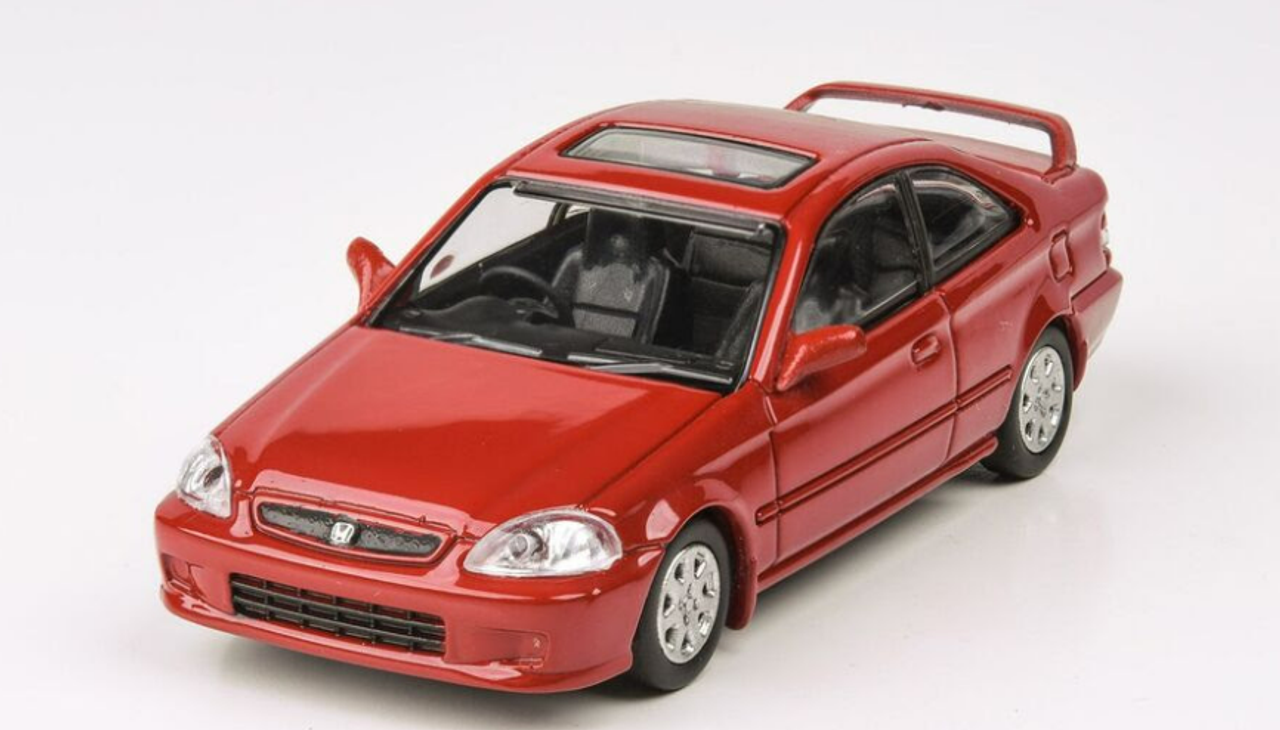 1/64 Paragon 1999 Honda Civic Si (Milano Red) Diecast Car Model