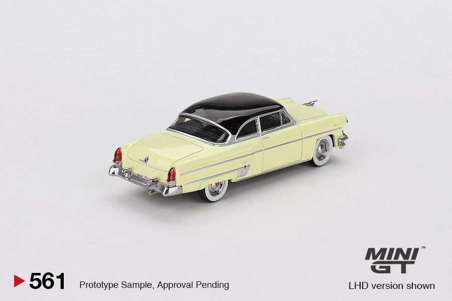 1/64 Mini GT 1954 Lincoln Capri Premier (Yellow with Black Top) Limited Edition Diecast Car Model