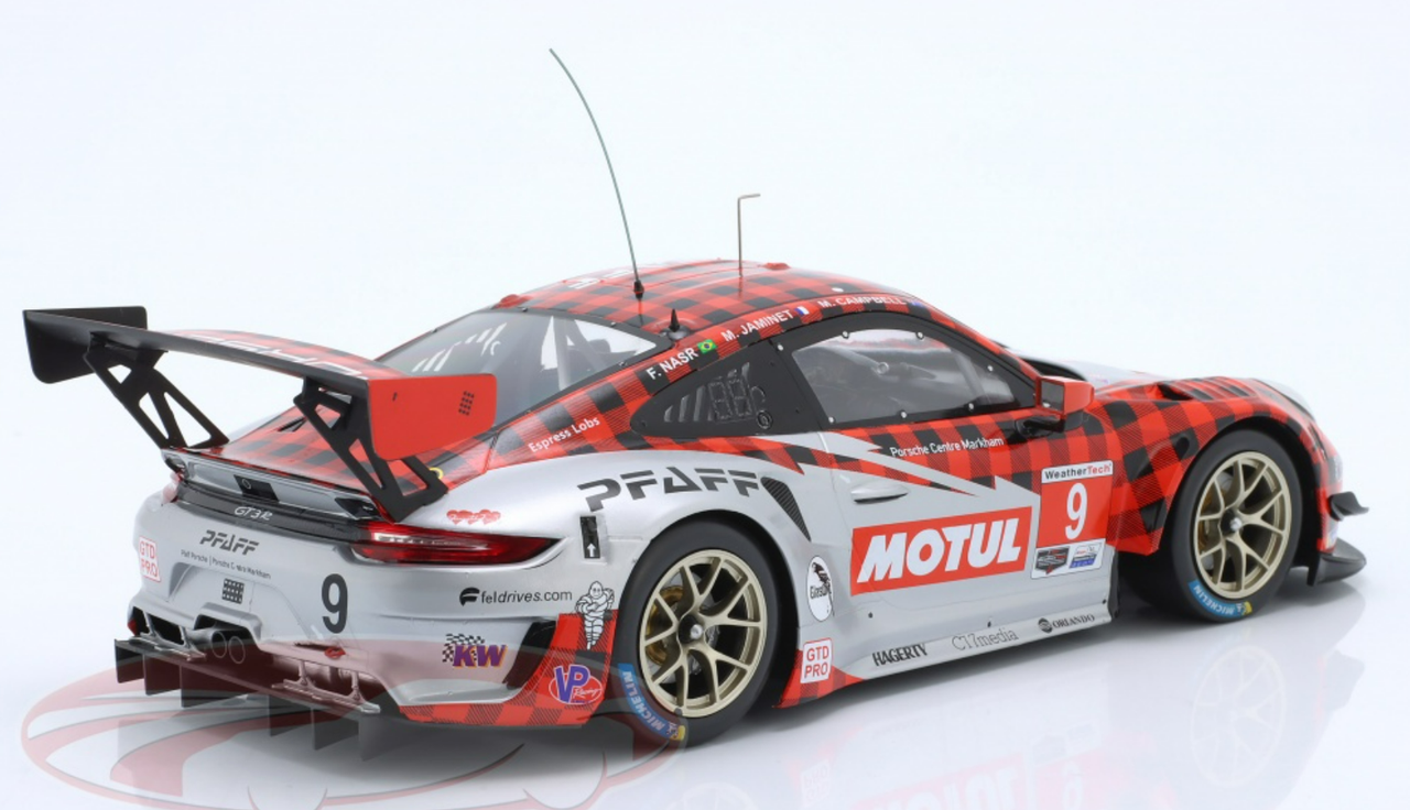 1/18 Ixo 2022 Porsche 911 GT3 R #9 Winner GTD-Pro 24h Daytona 