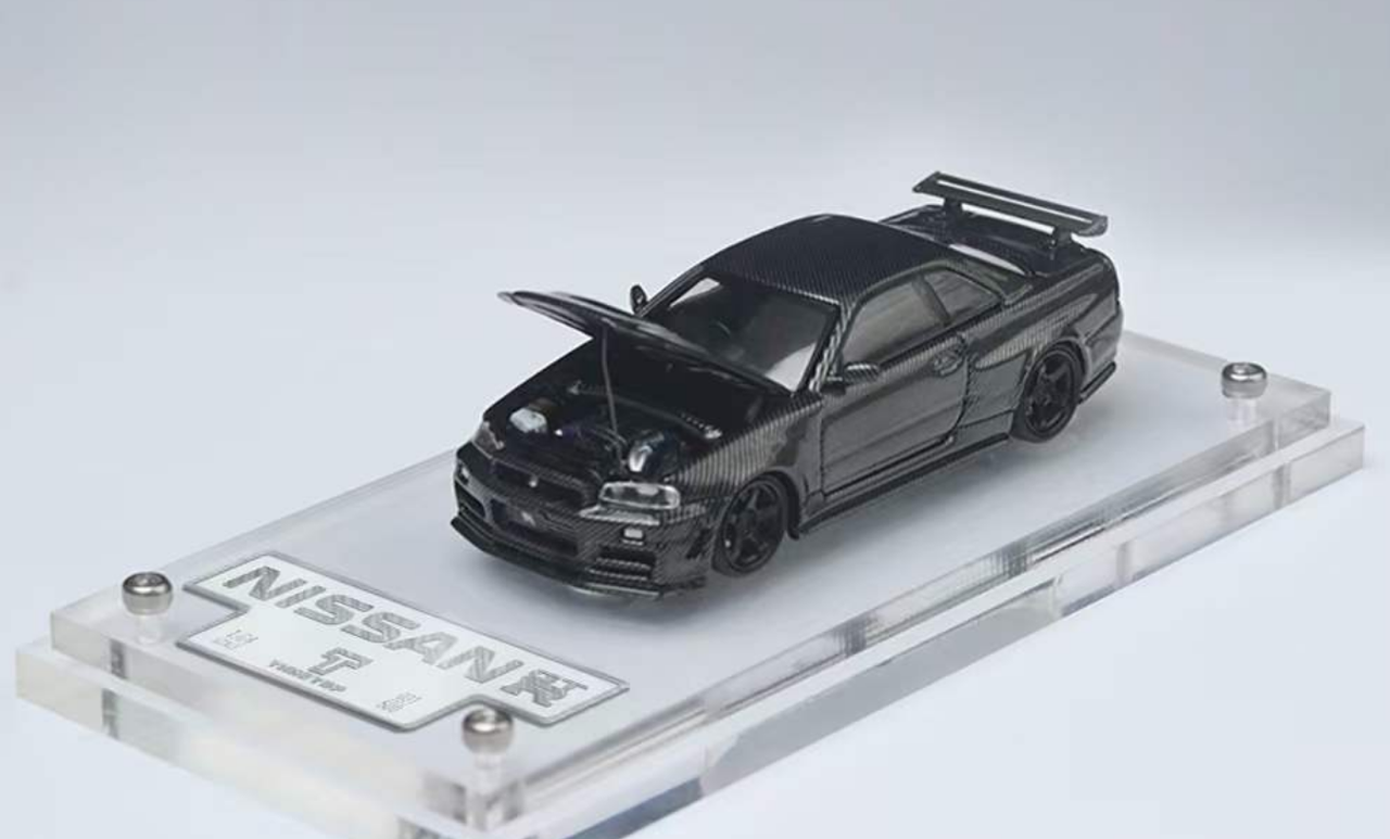 Mini Cooper R56 black with figure 1:64 Time Micro diecast scale