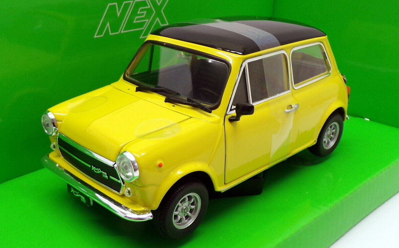 Mini Cooper 1300 (Yellow) 1/24-1/27 Diecast Model Car by Welly