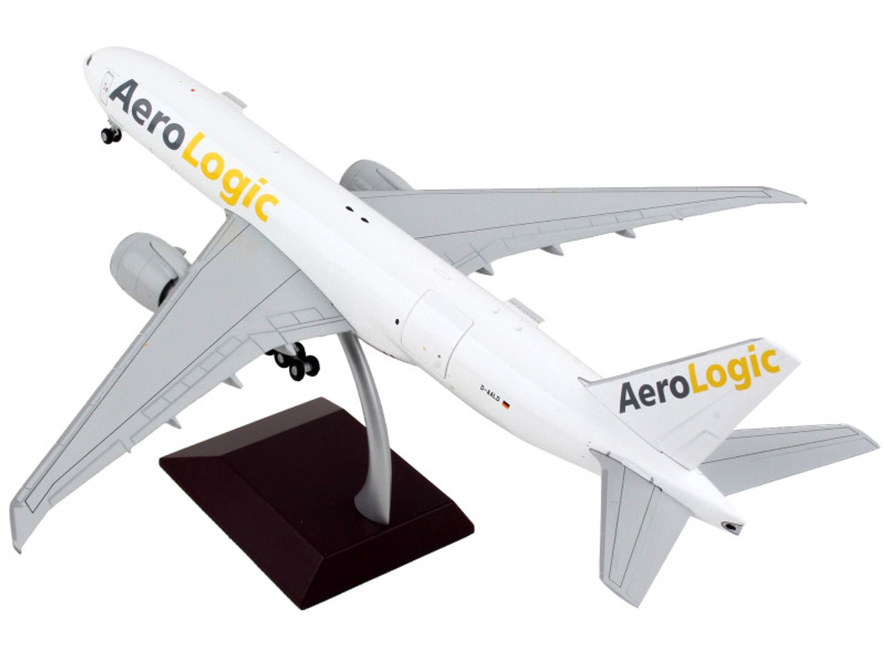 Boeing 777F Commercial Aircraft "AeroLogic" White "Gemini 200 - Interactive" Series 1/200 Diecast Model Airplane by GeminiJets