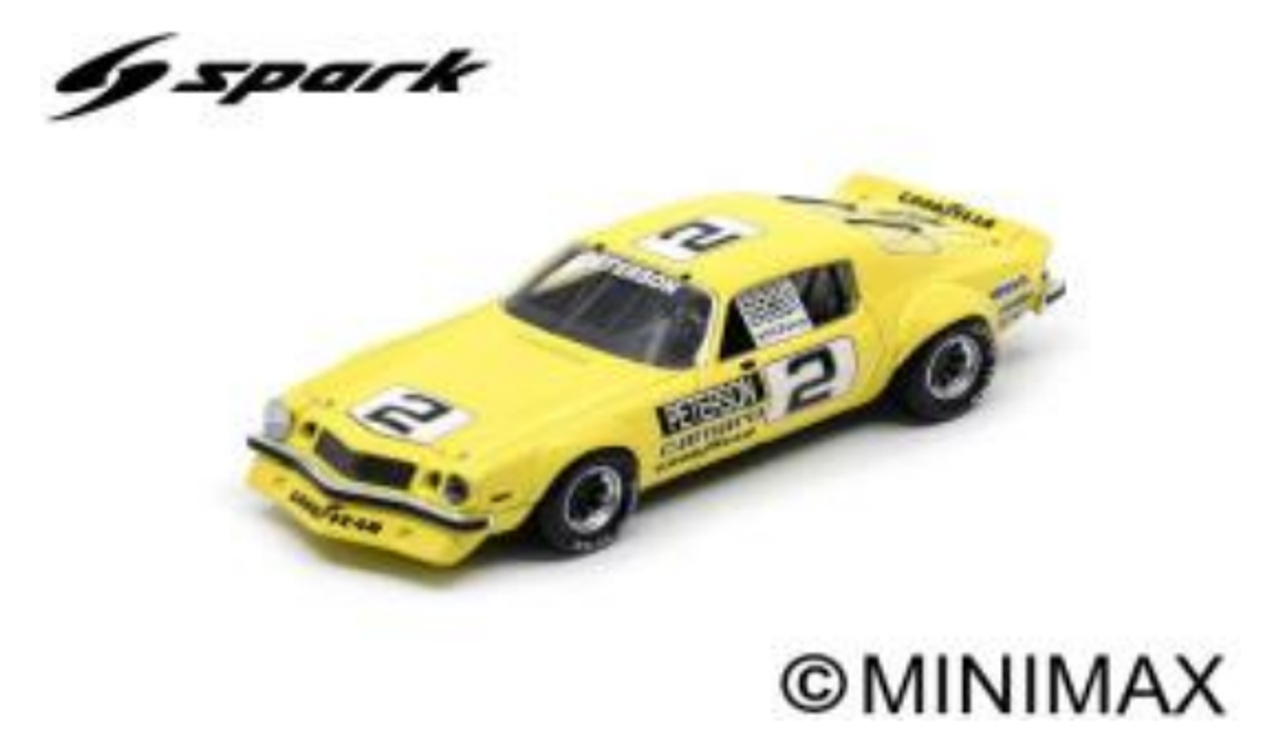 1/18 Spark 1974-1975 Chevrolet Camaro No.2 Daytona IROC Ronnie Peterson Car Model Limited 300 Pieces