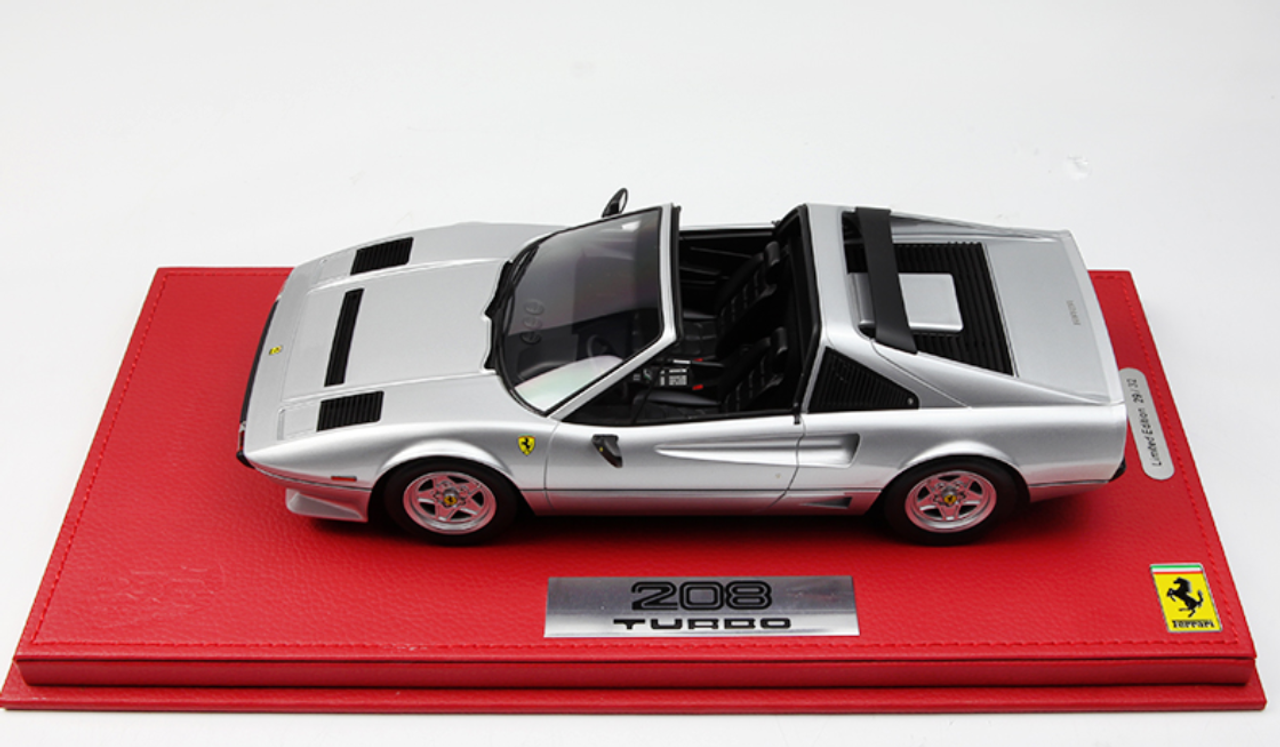 1/18 BBR 1983 Ferrari 208 GTS 208GTS Turbo Spider (Grigio Metallizzato Silver) Resin Car Model Limited