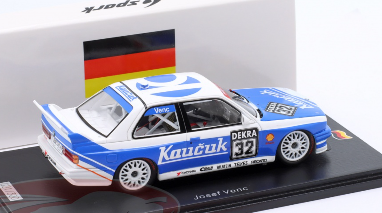 1/43 Spark 1993 BMW E30 M3 No.32 Kaucuk Motorsport DTM Josef Venc Car Model