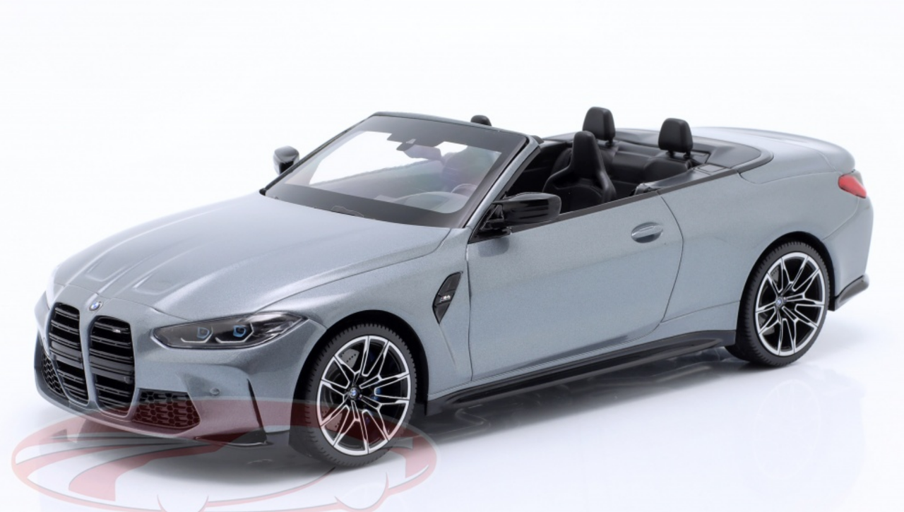 1/18 Minichamps 2021 BMW M4 Cabriolet (G83) (Grey Metallic) Car Model