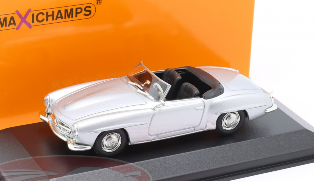 1/43 Minichamps 1955 Mercedes-Benz 190 SL (W121) (Silver) Car Model