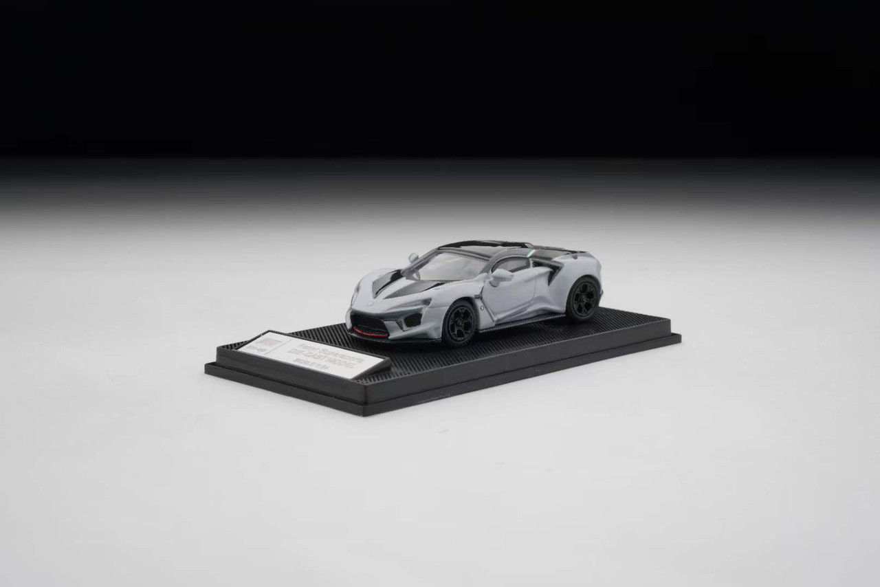 1/64 SmallCarArt Lykan Fenyr Super Sports (Grey) Diecast Car Model