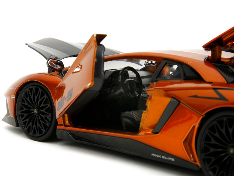 Lamborghini Aventador SV Orange Metallic with Carbon Hood 