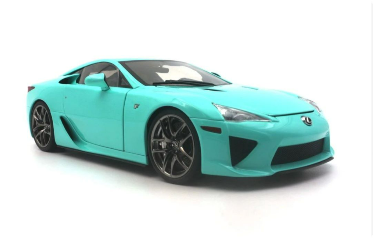 1/18 WELL Lexus LFA Diecast full open tiffany blue (Limited 300 Pieces)